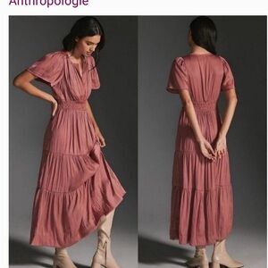 Anthropologie Somerset Maxi Dress in Dusty Rose